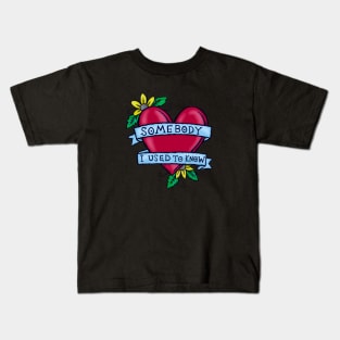 Somebody That I Used to Know – Illustrated Lyrics Kids T-Shirt